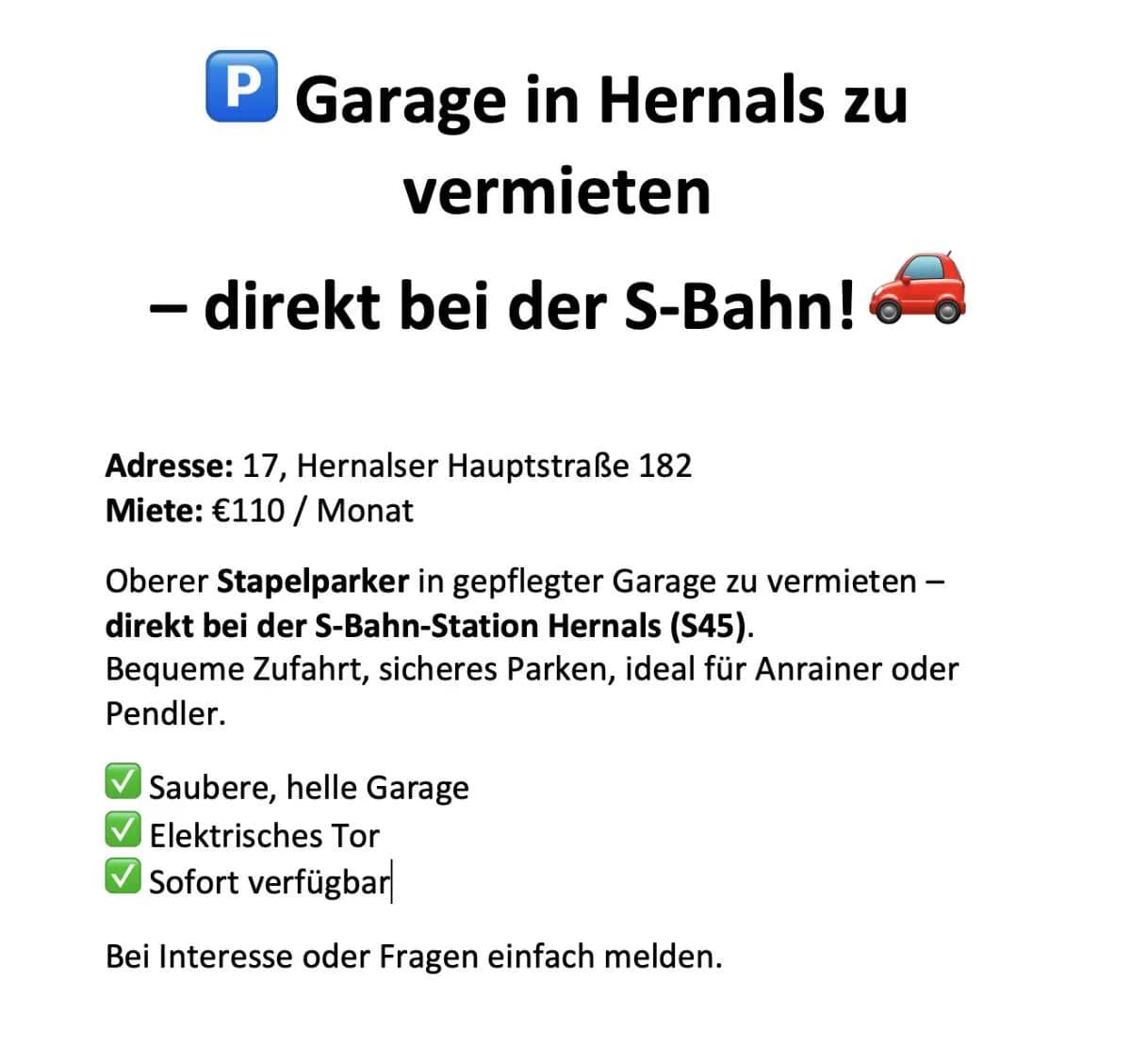 Immobilie mieten in Wien – 10 m², € 95 – Bild 4 von 4