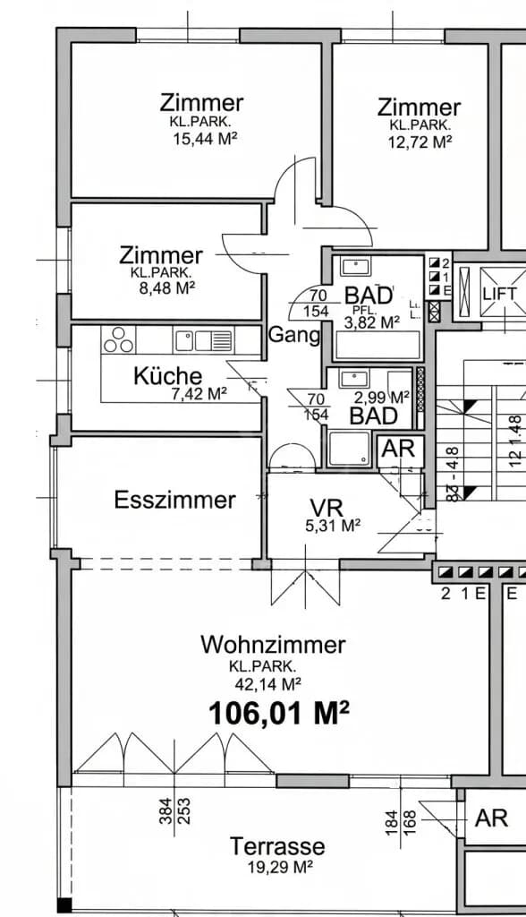 4-Zimmer-Wohnung mieten in Wien – 106 m², € 2.540 – Bild 14 von 14