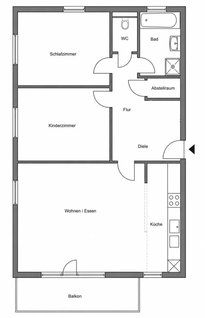 3-Zimmer-Wohnung kaufen in Graz – 75,74 m², € 289.000 – Bild 12 von 12