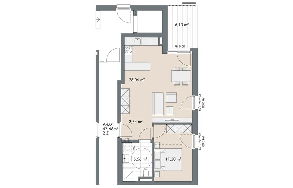 2-Zimmer-Wohnung kaufen in Innsbruck – 47,66 m², € 450.000 – Bild 12 von 12