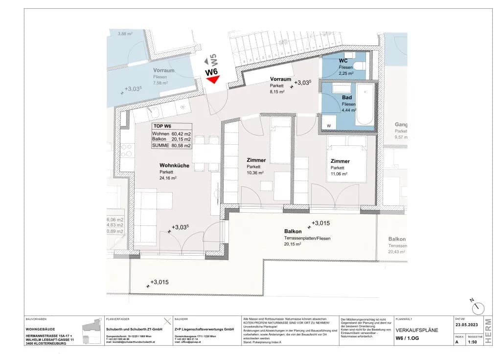 3-Zimmer-Wohnung kaufen in Tulln – 59,95 m², € 395.000 – Bild 15 von 15