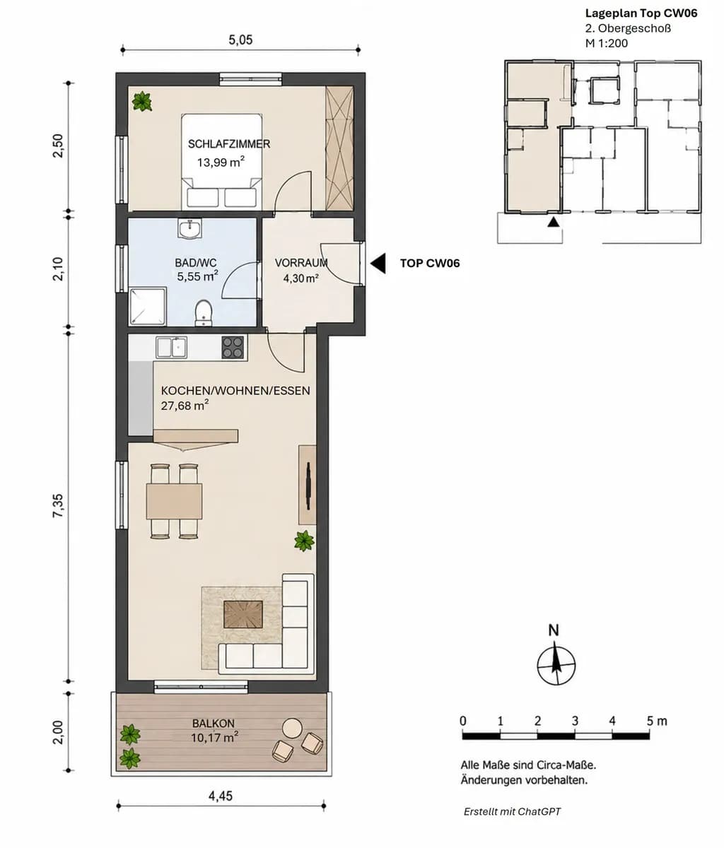 2-Zimmer-Wohnung kaufen in Schwaz – 51 m², € 340.000 – Bild 11 von 11