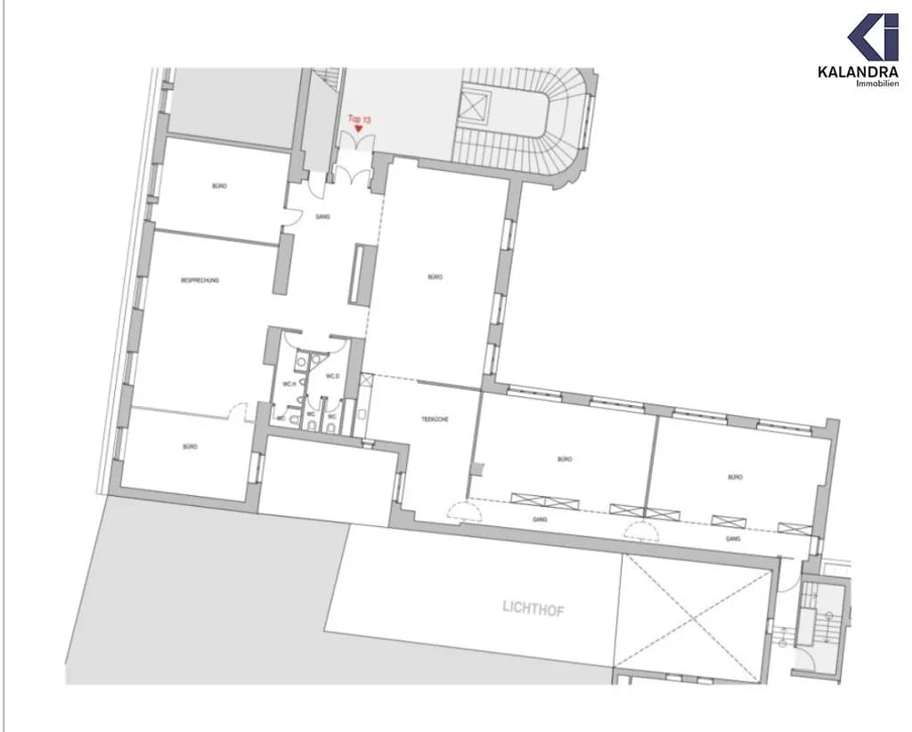 12-Zimmer-Gewerbeimmobilie mieten in Wien – 332 m², € 6.090 – Bild 16 von 17