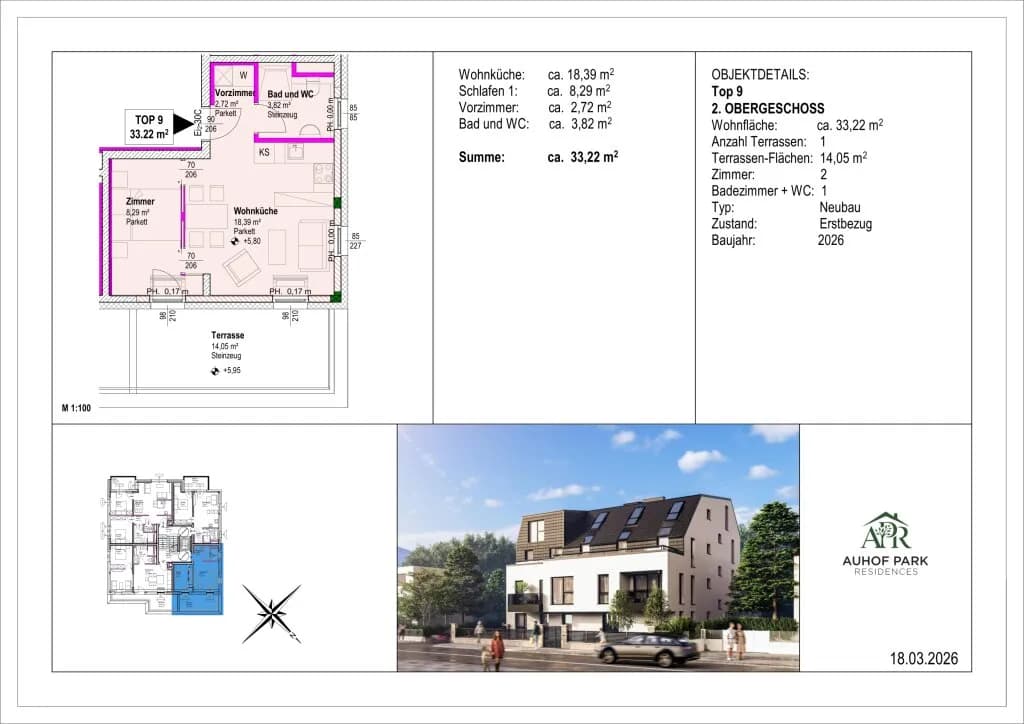 2-Zimmer-Wohnung kaufen in Wien – 33,22 m², € 315.400 – Bild 15 von 15