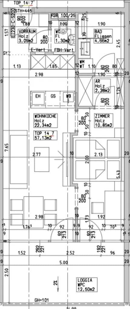 2-Zimmer-Wohnung mieten in Wien – 44,63 m², € 915 – Bild 10 von 10