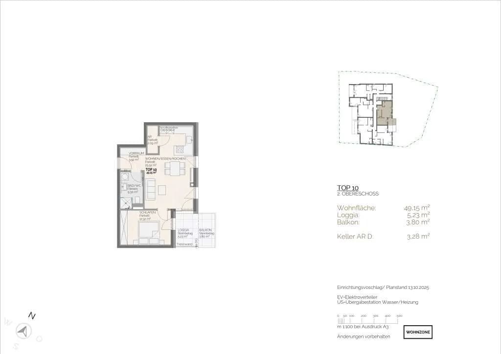 2-Zimmer-Wohnung kaufen in Salzburg Stadt – 49,15 m², € 486.500 – Bild 3 von 4