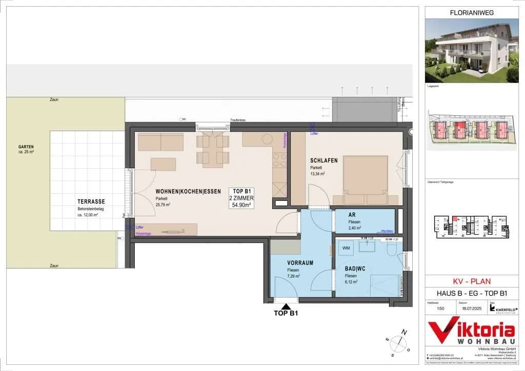 2-Zimmer-Wohnung kaufen in Salzburg-Umgebung – 54,9 m², € 268.000 – Bild 4 von 6