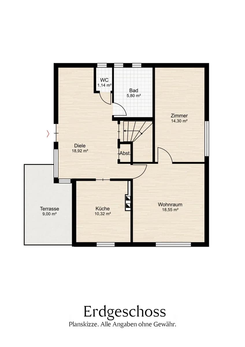 3-Zimmer-Haus kaufen in Baden – 70 m², € 300.000 – Bild 11 von 13