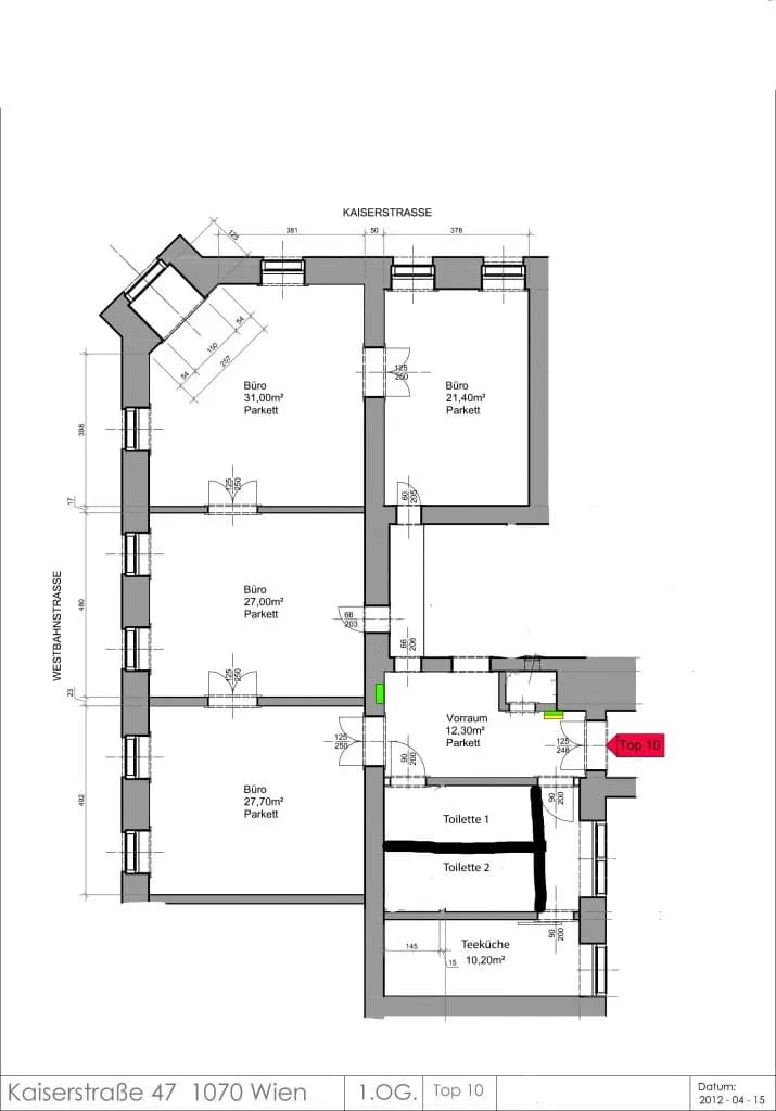 4-Zimmer-Gewerbeimmobilie mieten in Wien – 149 m², € 2.929 – Bild 11 von 11