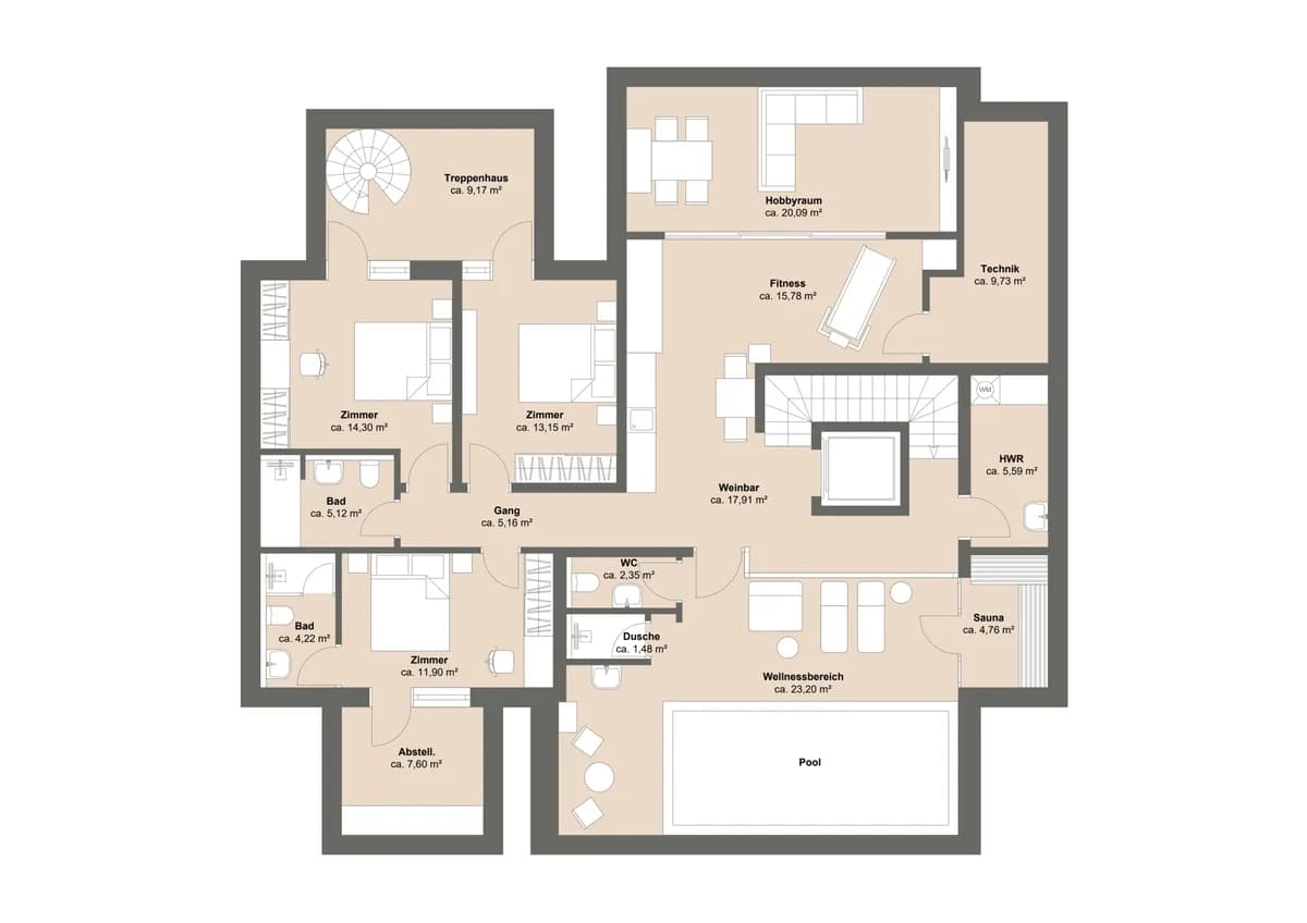 6-Zimmer-Immobilie kaufen in Kitzbühel – 438 m², € 9.990.000 – Bild 9 von 9