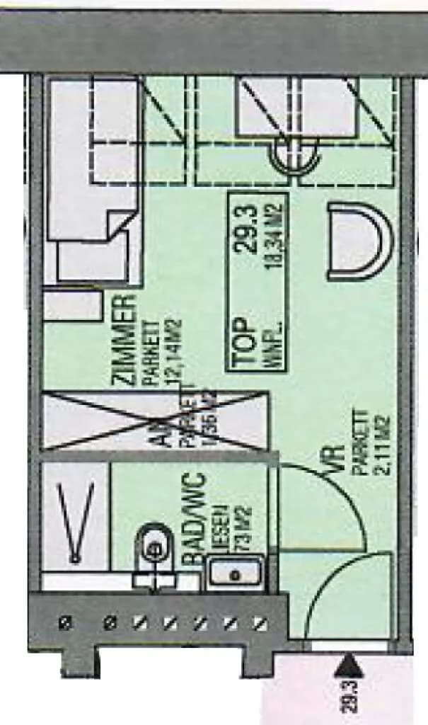 1-Zimmer-Wohnung mieten in Wien – 18,34 m², € 842 – Bild 18 von 19