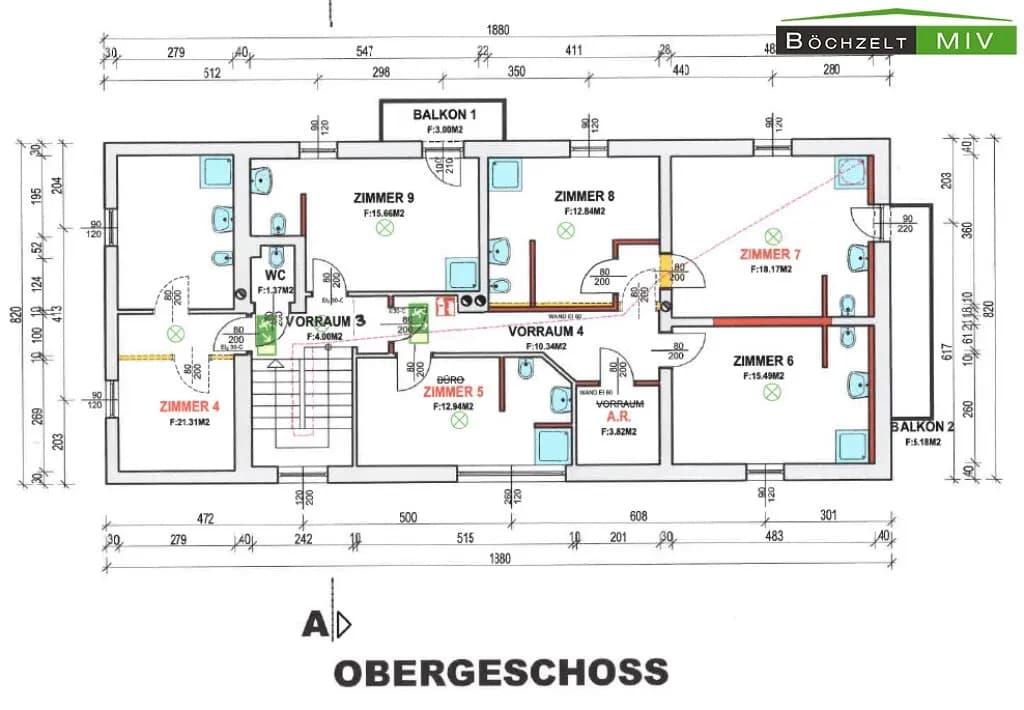 13-Zimmer-Gewerbeimmobilie mieten in Voitsberg – 523 m², € 4.450 – Bild 34 von 40