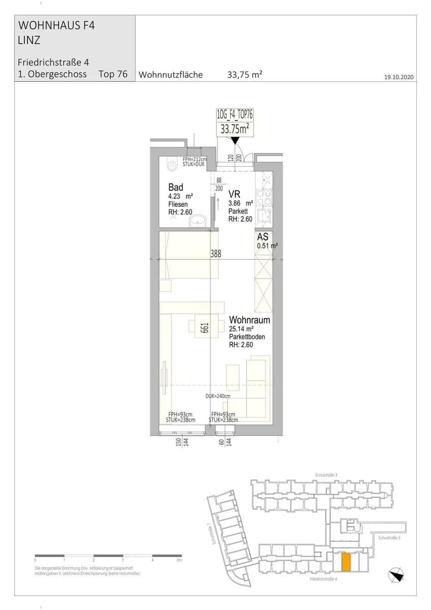 1-Zimmer-Wohnung mieten in Linz – 33,74 m², € 677 – Bild 6 von 21