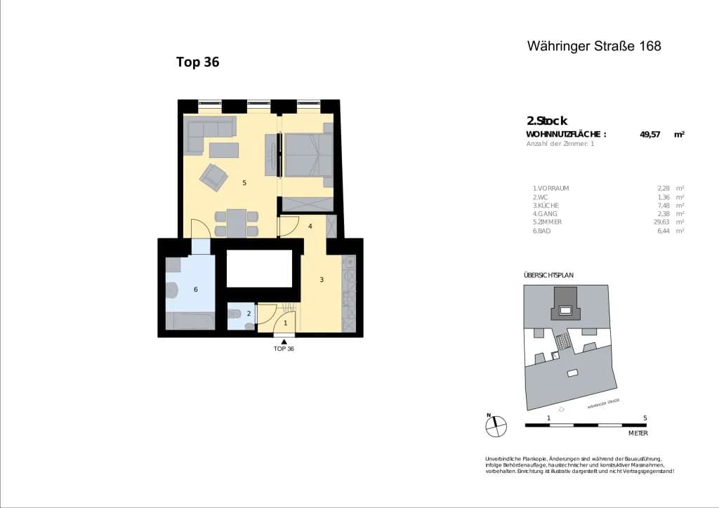 2-Zimmer-Wohnung kaufen in Wien – 49,57 m², € 325.000 – Bild 12 von 12