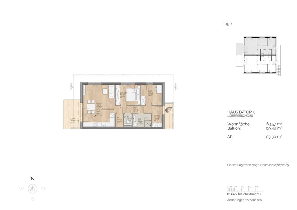 3-Zimmer-Wohnung kaufen in Vöcklabruck – 63,57 m², € 342.000 – Bild 4 von 5