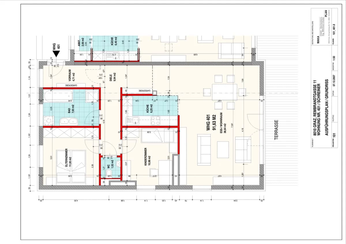 3-Zimmer-Wohnung mieten in Graz – 91,6 m², € 1.646 – Bild 12 von 14