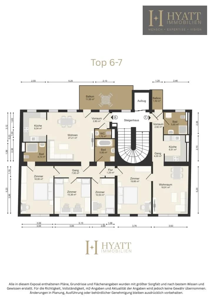 5-Zimmer-Wohnung kaufen in Wien – 160,57 m², € 1.300.000 – Bild 9 von 10