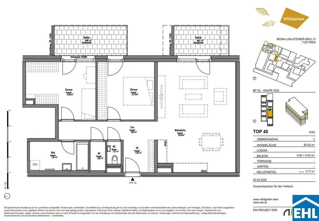 3-Zimmer-Wohnung mieten in Wien – 85,42 m², € 1.499 – Bild 19 von 19