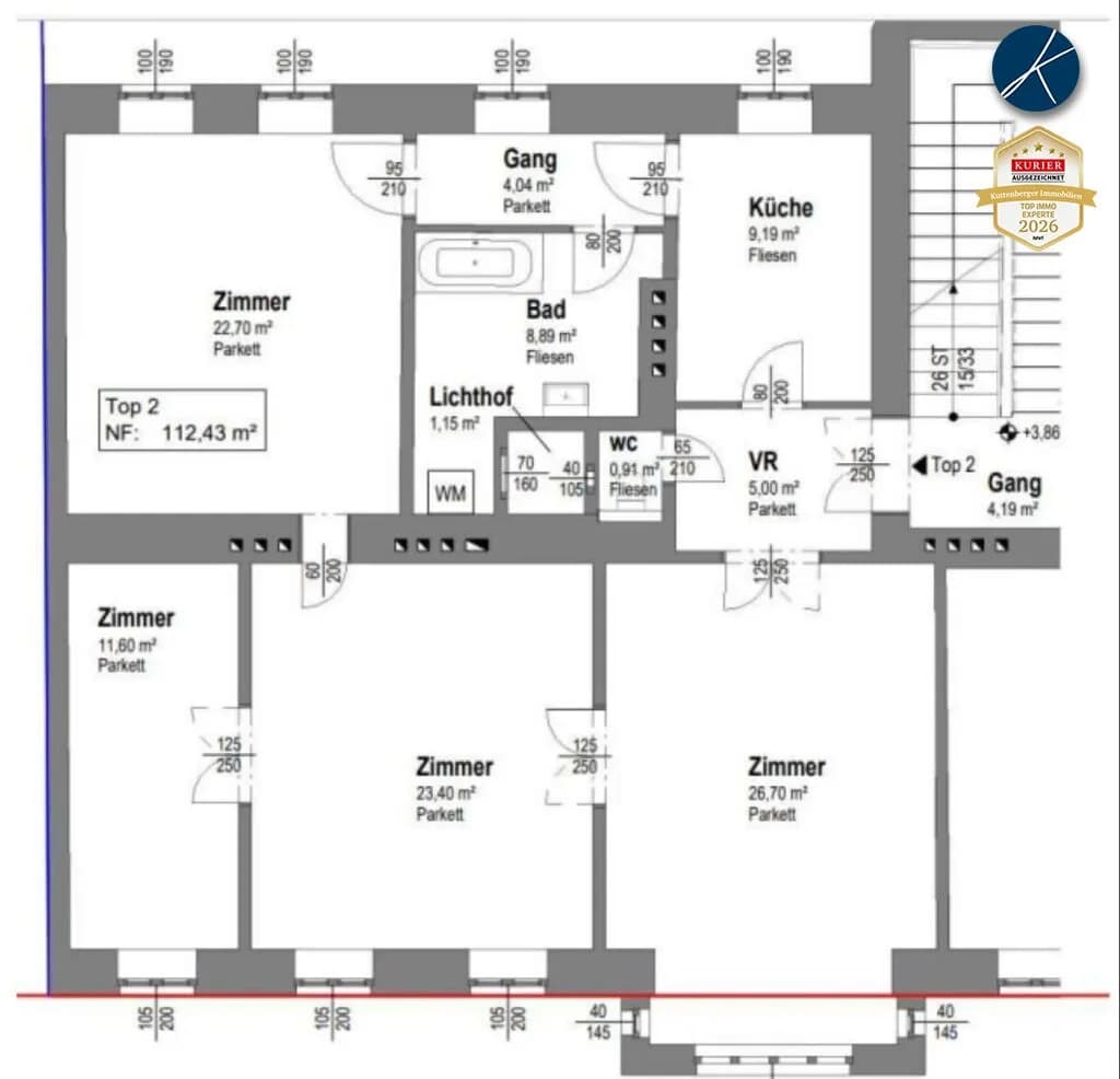 4-Zimmer-Wohnung kaufen in Wien – 112,43 m², € 599.000 – Bild 4 von 13