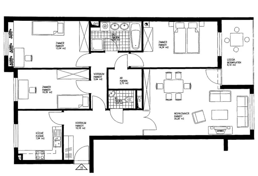 4-Zimmer-Wohnung mieten in Wien – 97,18 m², € 2.299 – Bild 11 von 11