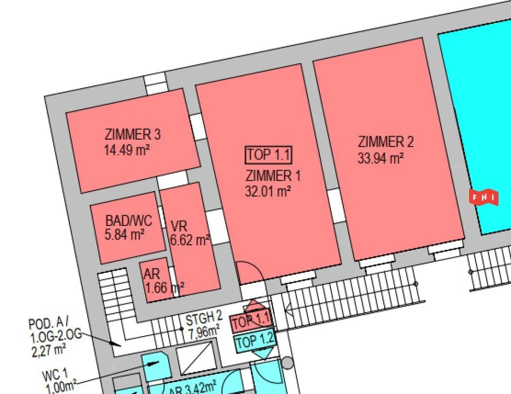 1-Zimmer-Wohnung kaufen in Klagenfurt – 95 m², € 209.000 – Bild 10 von 12