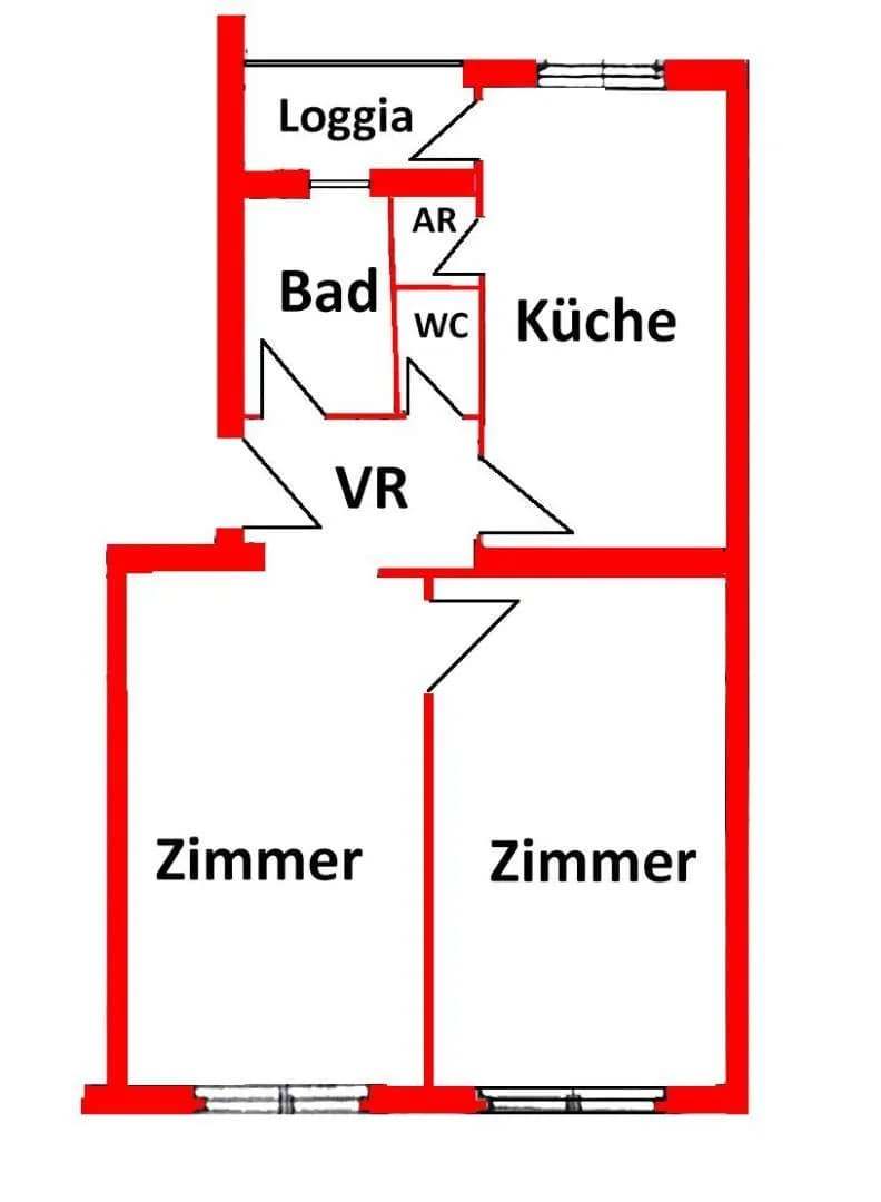 2-Zimmer-Wohnung mieten in Linz – 64 m², € 868 – Bild 8 von 8