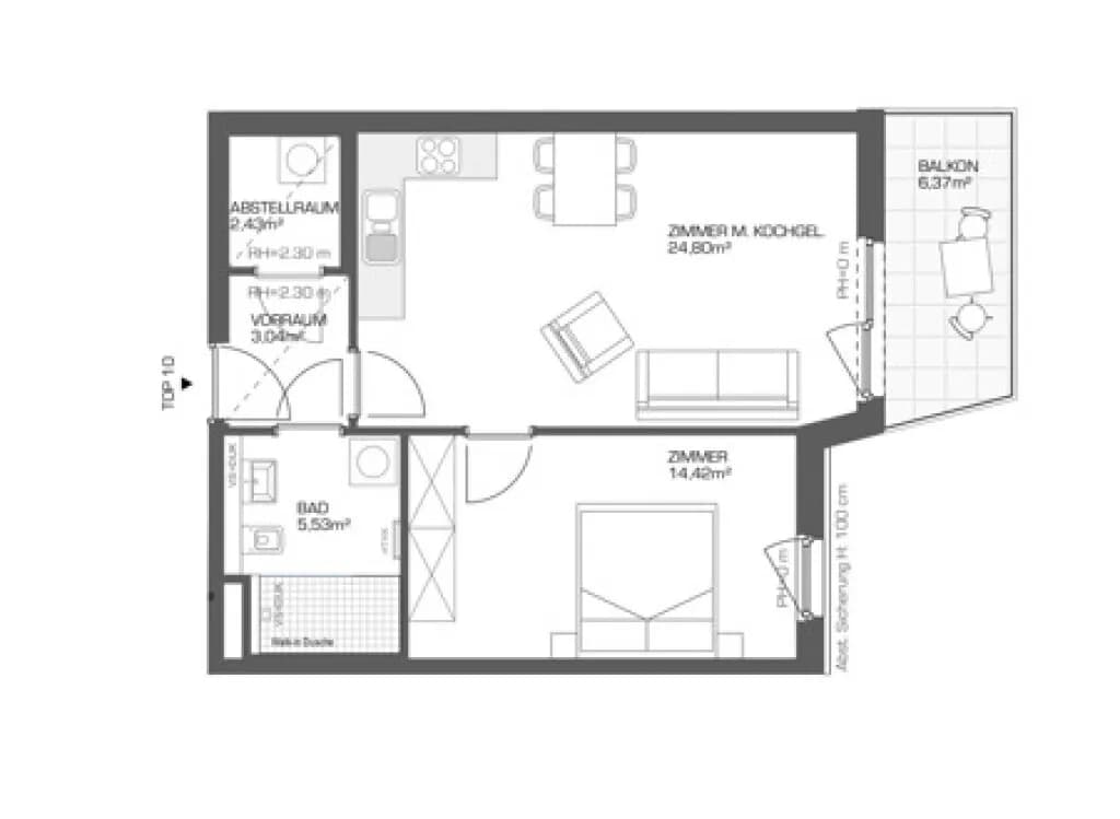 2-Zimmer-Wohnung kaufen in Wien – 50,21 m², € 355.680 – Bild 24 von 24