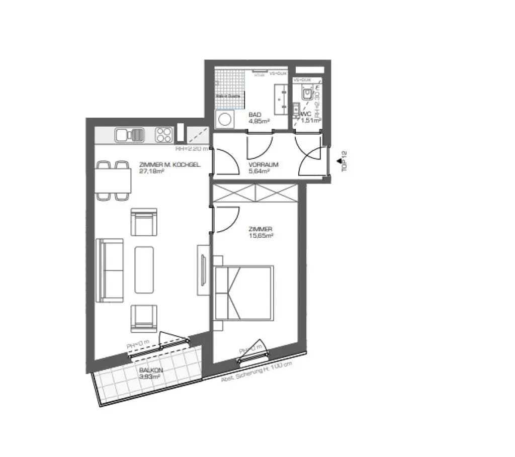 2-Zimmer-Wohnung kaufen in Wien – 54,83 m², € 373.230 – Bild 27 von 27