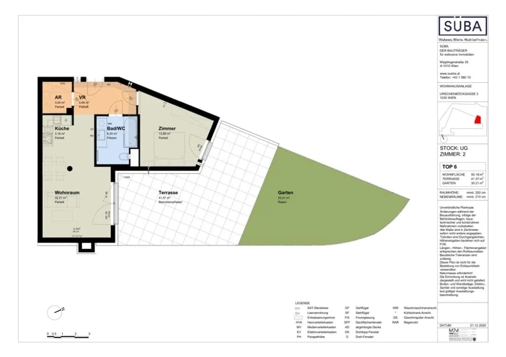 2-Zimmer-Wohnung mieten in Wien – 55,18 m², € 1.249 – Bild 15 von 15