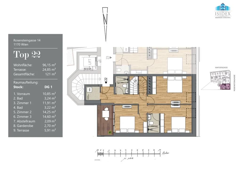 4-Zimmer-Wohnung kaufen in Wien – 96,15 m², € 749.000 – Bild 26 von 27