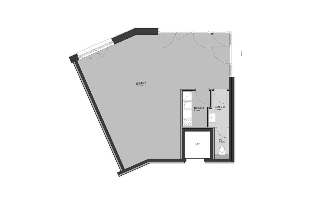 1-Zimmer-Gewerbeimmobilie kaufen in Feldkirch – € 309.000 – Bild 9 von 9