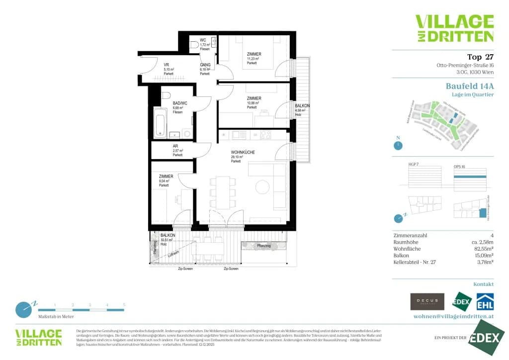 4-Zimmer-Wohnung kaufen in Wien – 82,55 m², € 591.300 – Bild 11 von 11