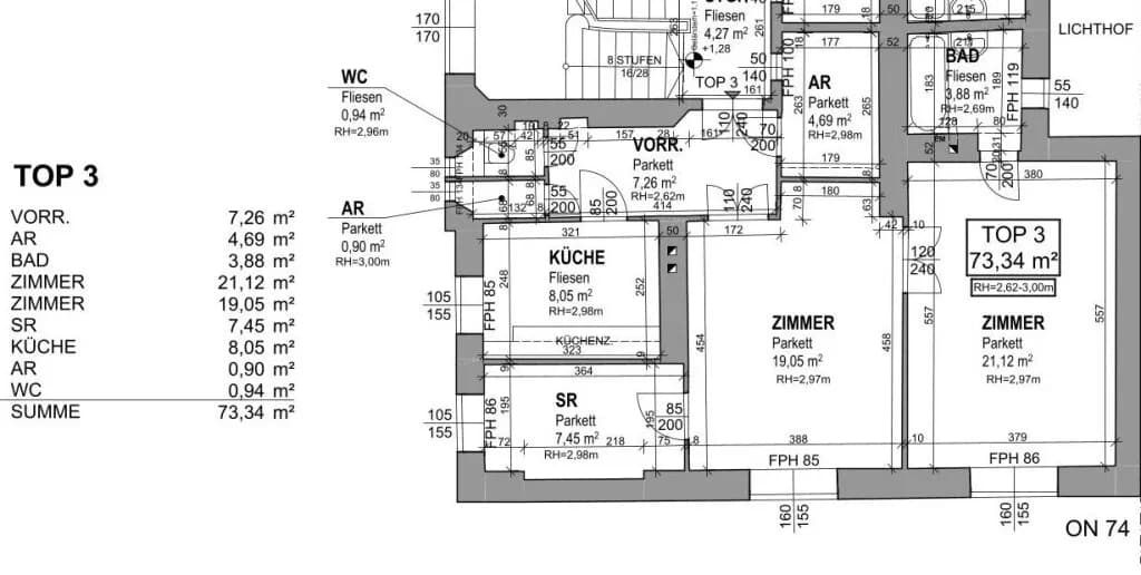 2-Zimmer-Wohnung kaufen in Wien – 73,34 m², € 420.000 – Bild 12 von 12