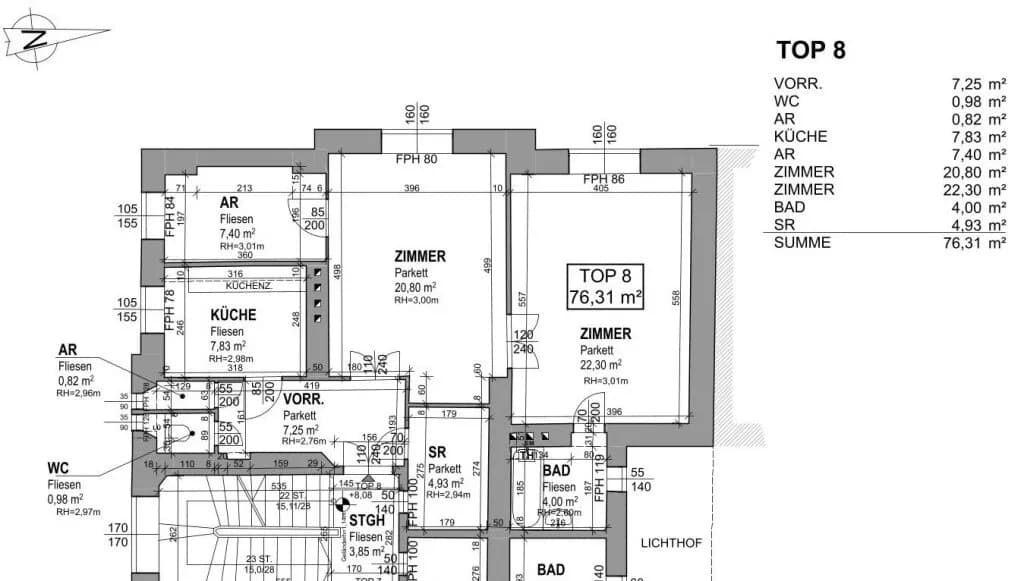 2-Zimmer-Wohnung kaufen in Wien – 76 m², € 460.000 – Bild 12 von 12
