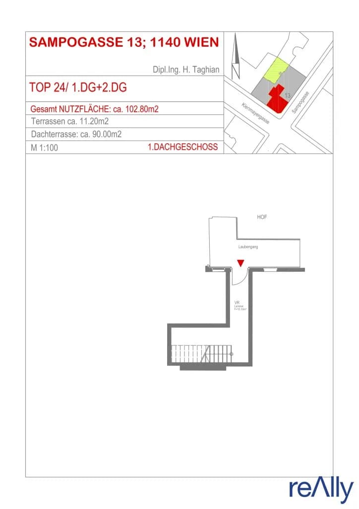 3-Zimmer-Wohnung mieten in Wien – 102,8 m², € 2.000 – Bild 26 von 27
