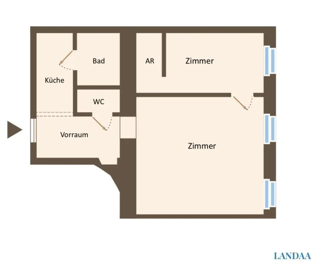 2-Zimmer-Wohnung kaufen in Wien – 47 m², € 220.000 – Bild 14 von 14