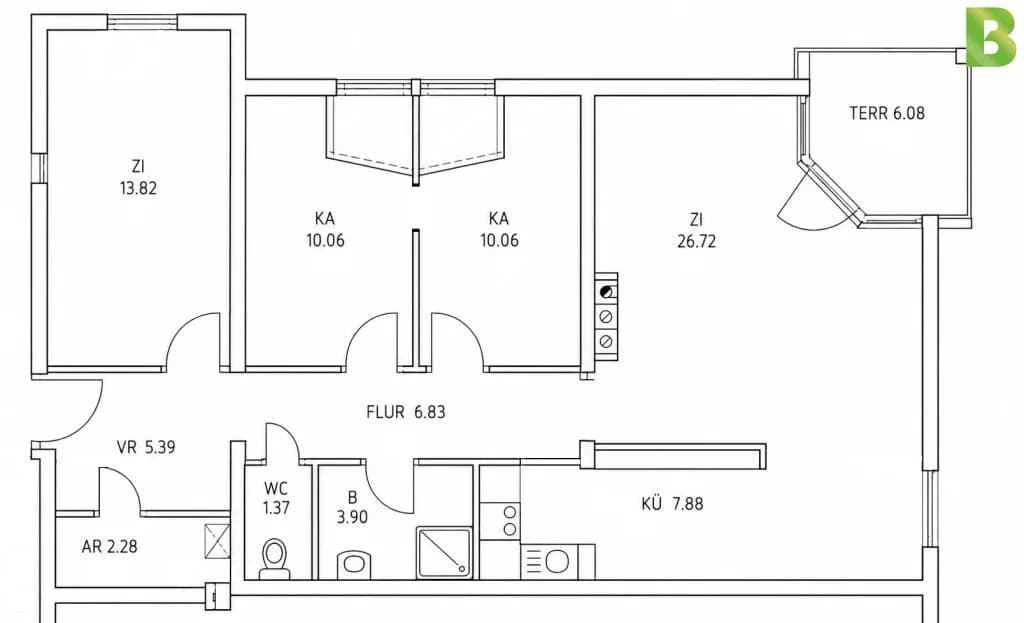 4-Zimmer-Wohnung kaufen in Gänserndorf – 88,16 m², € 235.000 – Bild 14 von 14