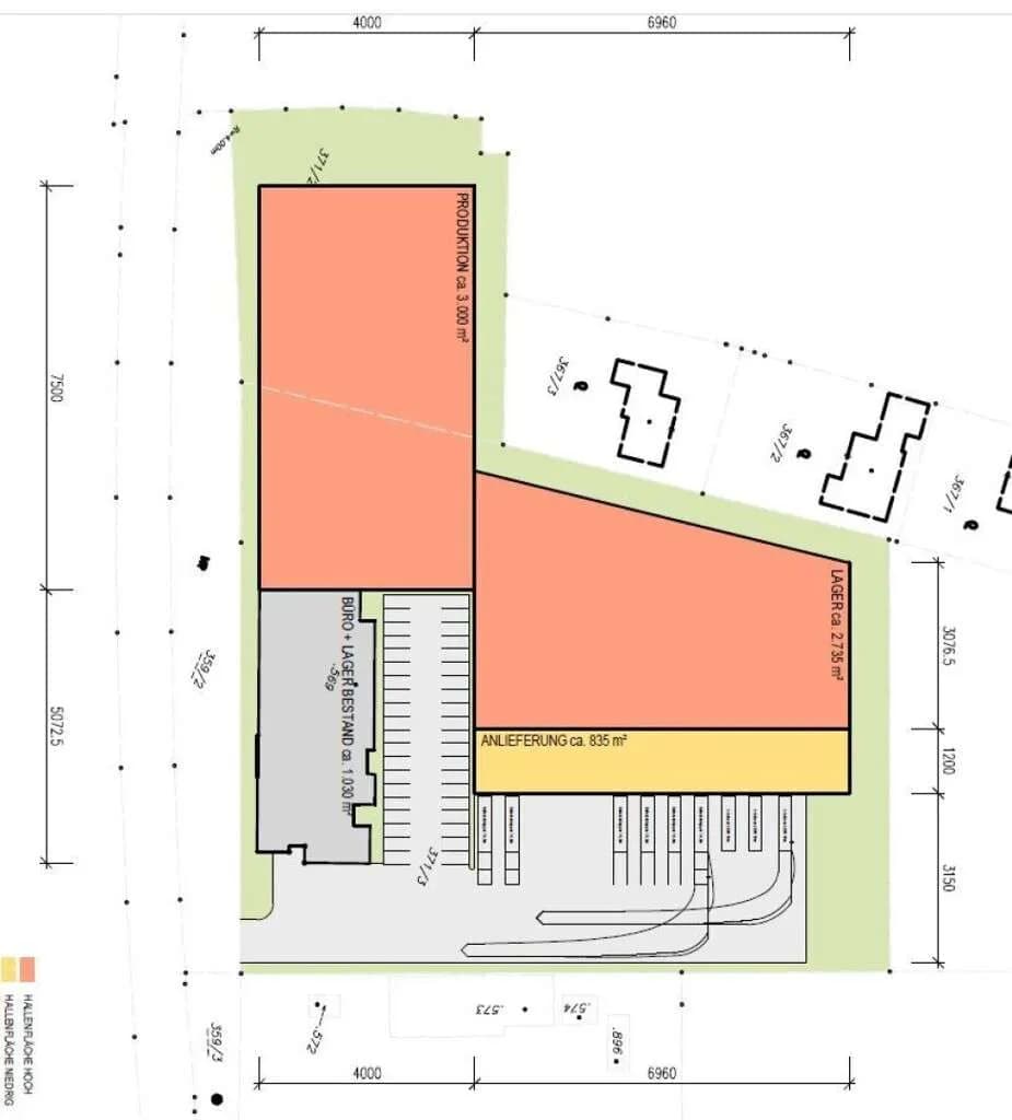 Gewerbeimmobilie mieten in Wels – 8 100 m²