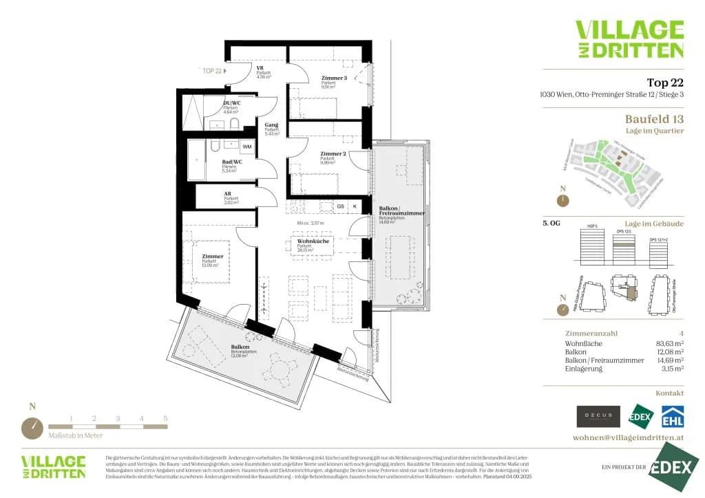 4-Zimmer-Wohnung kaufen in Wien – 83,53 m², € 744.000 – Bild 39 von 39