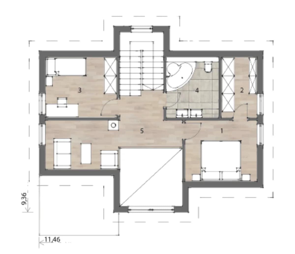 4-Zimmer-Haus kaufen in Deutschlandsberg – 126 m², € 196.100 – Bild 4 von 9