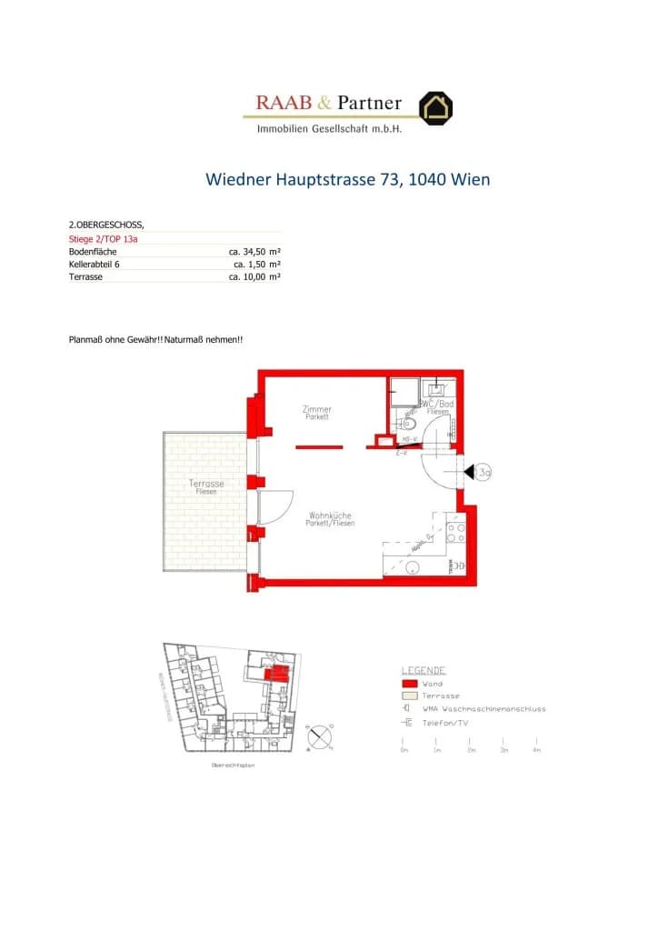 1-Zimmer-Wohnung mieten in Wien – 34 m², € 953 – Bild 22 von 22