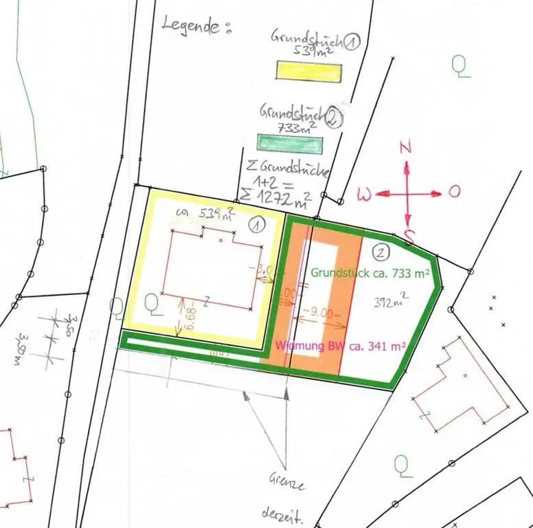 Grundstück kaufen in Eisenstadt – 733 m², € 215.000 – Bild 2 von 2