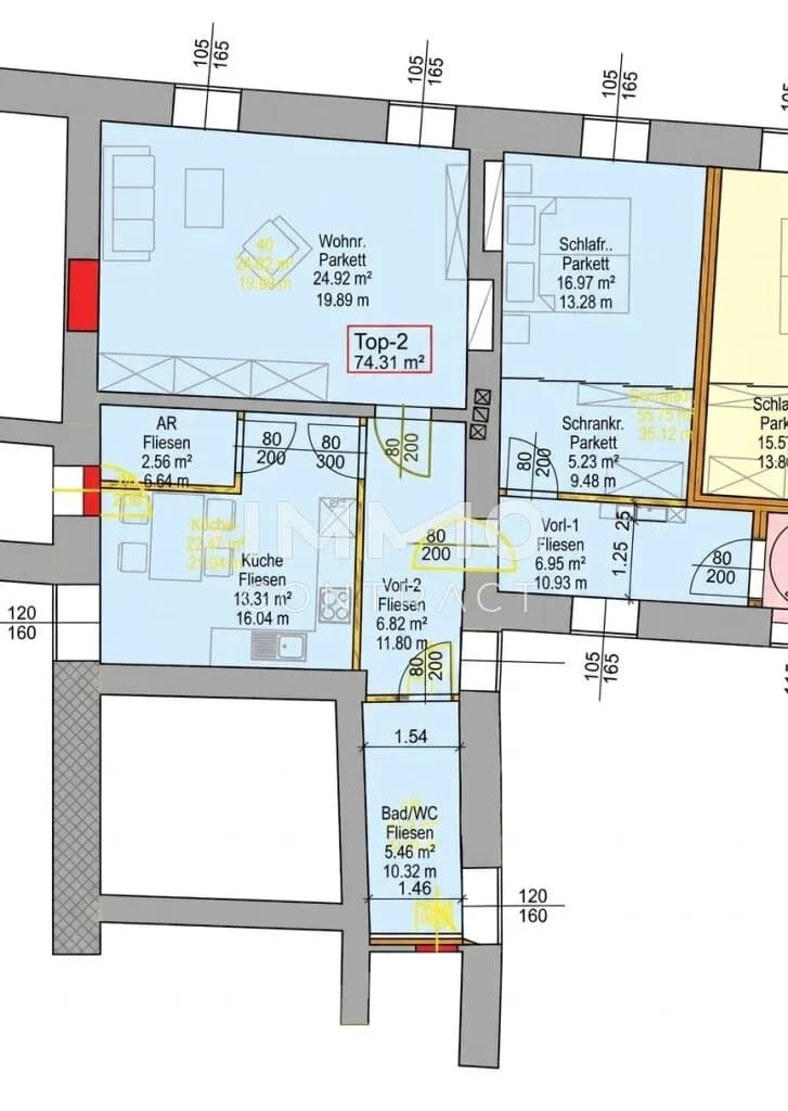 2-Zimmer-Wohnung mieten in Wels – 74,31 m², € 912 – Bild 18 von 18