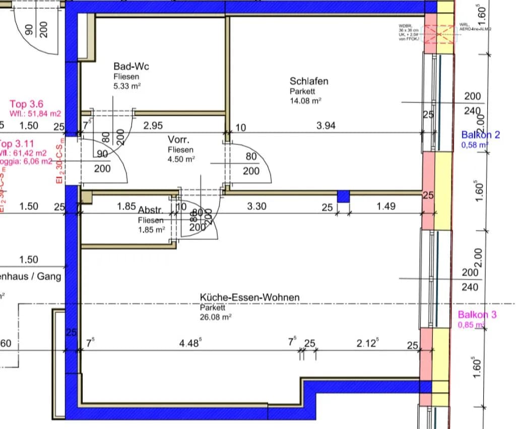 2-Zimmer-Wohnung mieten in Wels – 51,84 m², € 735 – Bild 12 von 12