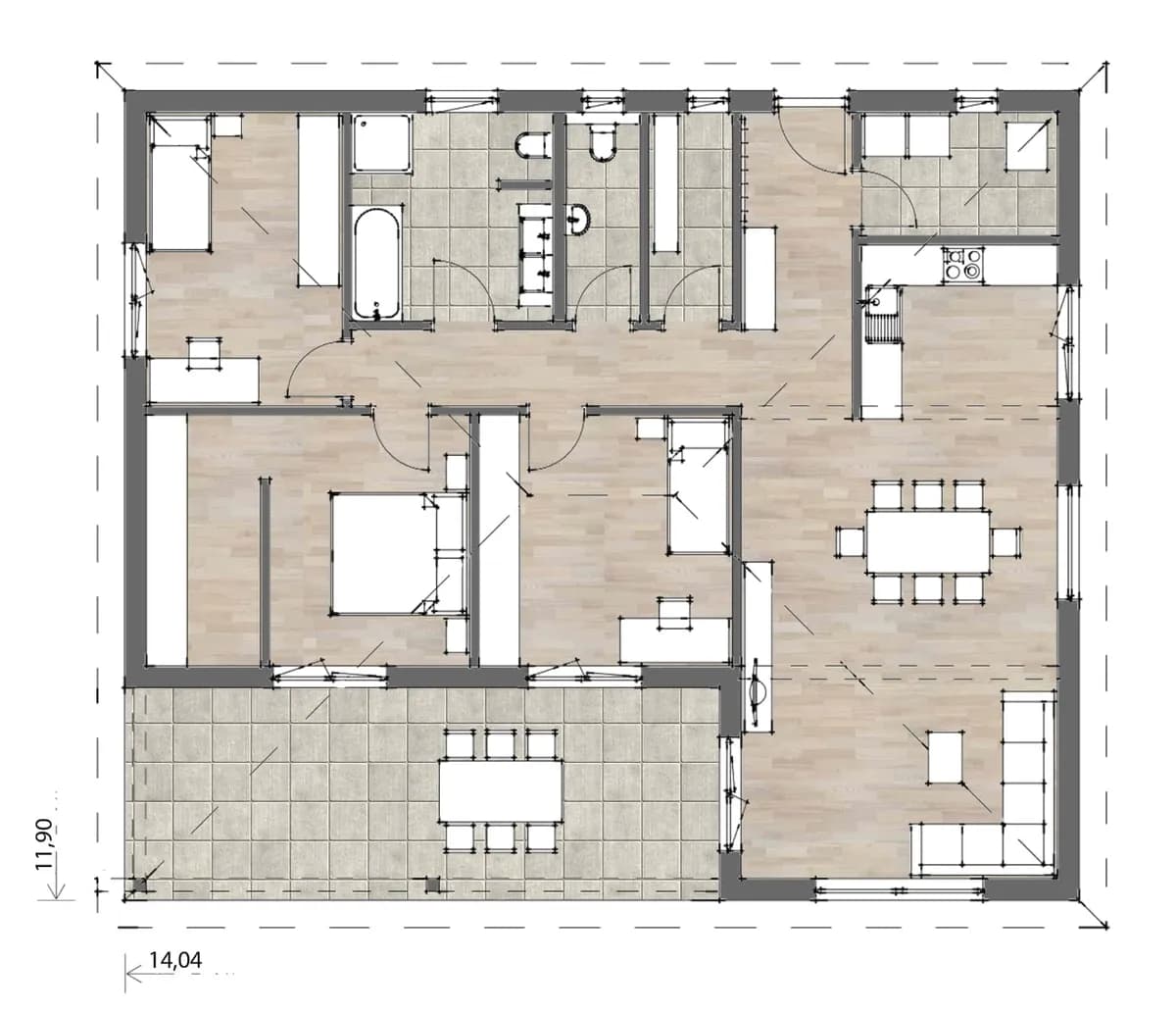 4-Zimmer-Haus kaufen in Deutschlandsberg – 118 m², € 203.200 – Bild 4 von 8