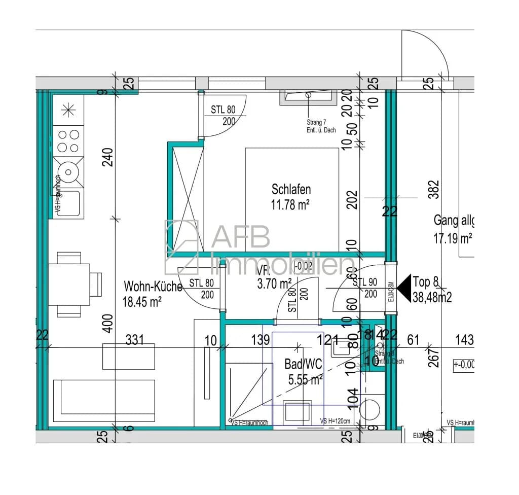 2-Zimmer-Wohnung mieten in Graz-Umgebung – 38,48 m², € 560 – Bild 11 von 11