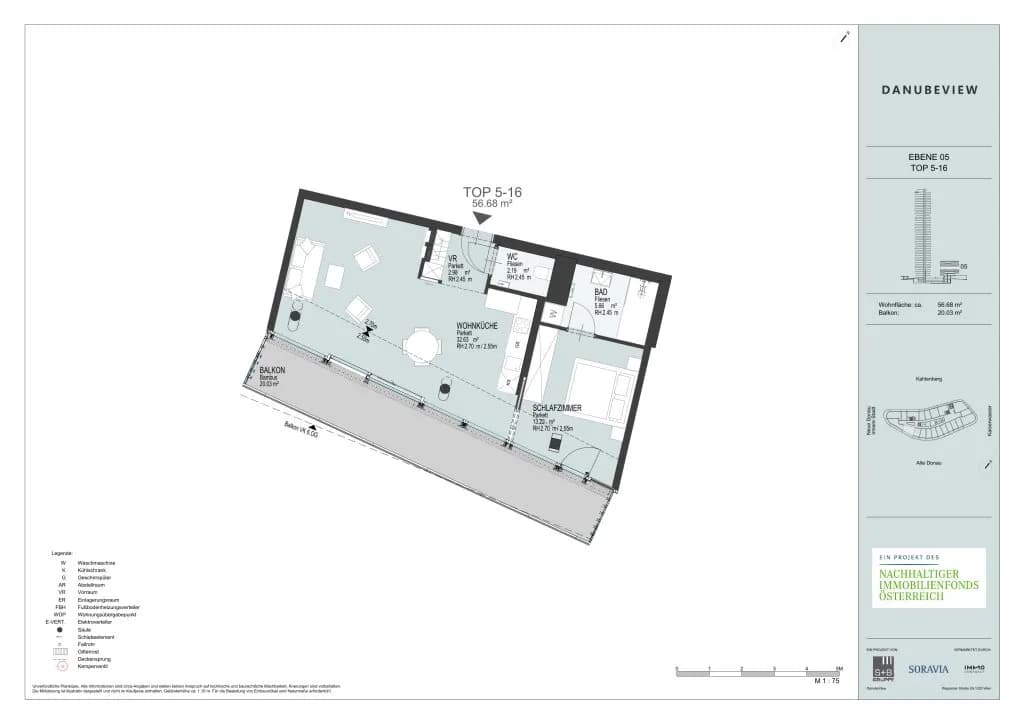 2-Zimmer-Wohnung mieten in Wien – 56,68 m², € 1.670 – Bild 13 von 13