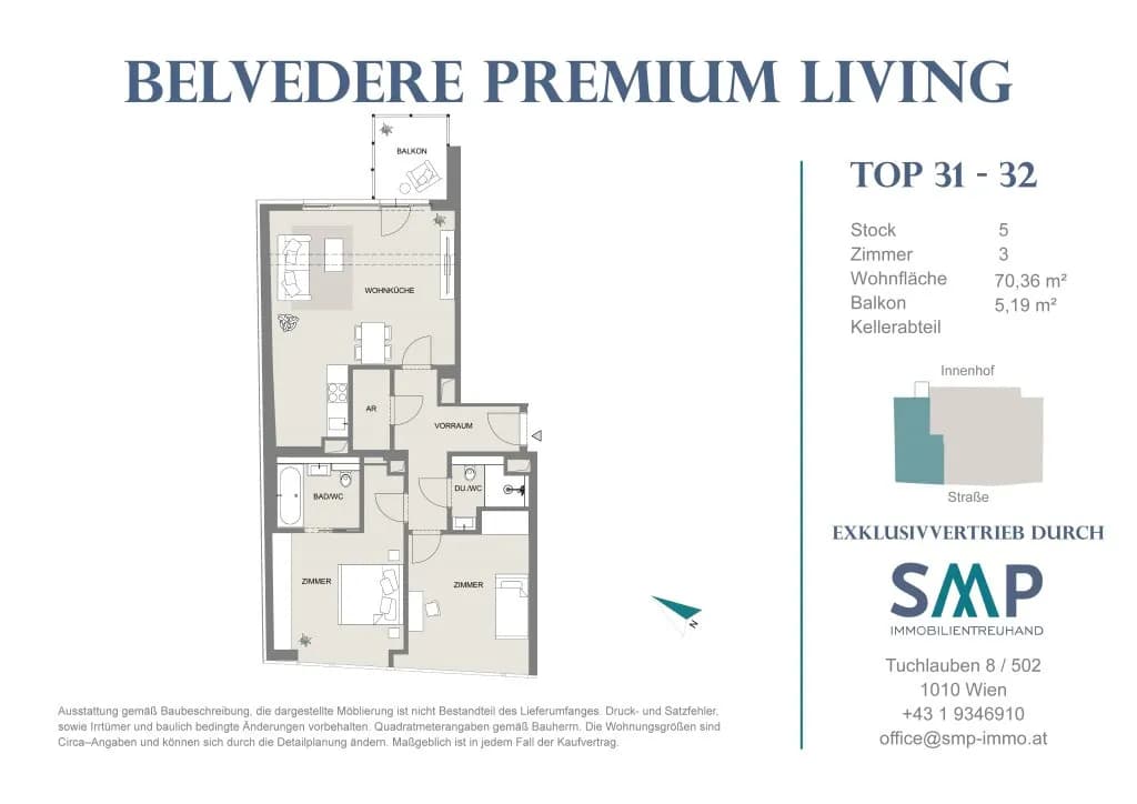 3-Zimmer-Wohnung kaufen in Wien – 70,36 m², € 695.000 – Bild 18 von 18