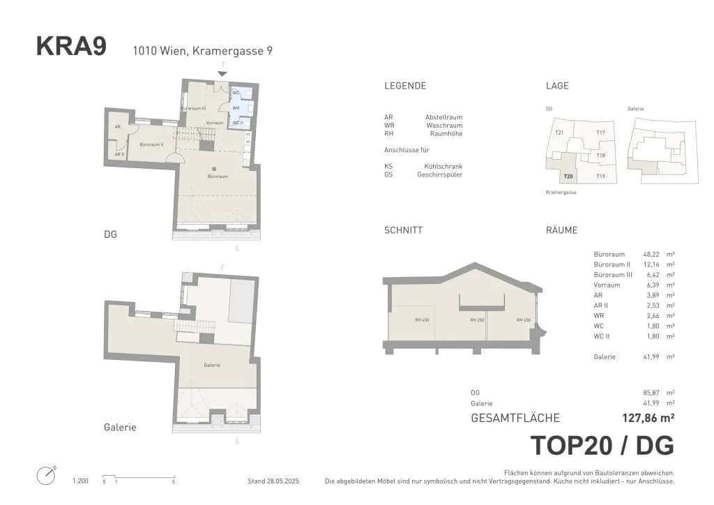 4-Zimmer-Gewerbeimmobilie mieten in Wien – 128 m², € 3.610 – Bild 2 von 2