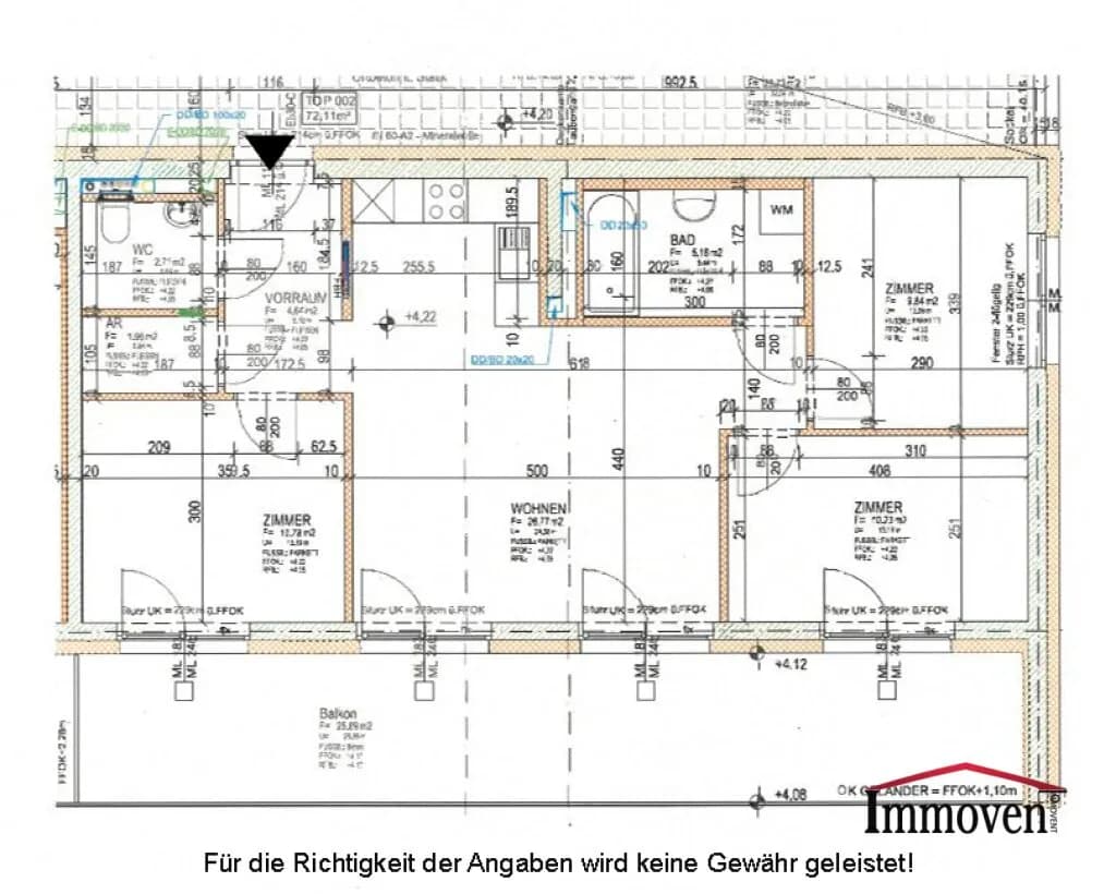 4-Zimmer-Wohnung mieten in Graz – 72 m², € 1.198 – Bild 16 von 16